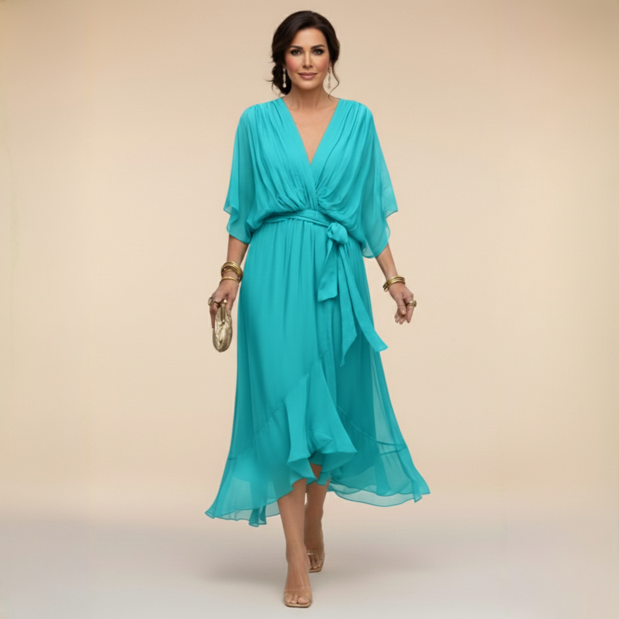 Clara | Wrap V-Neck Dress