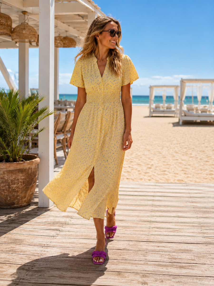 Soleil I Midi Dress