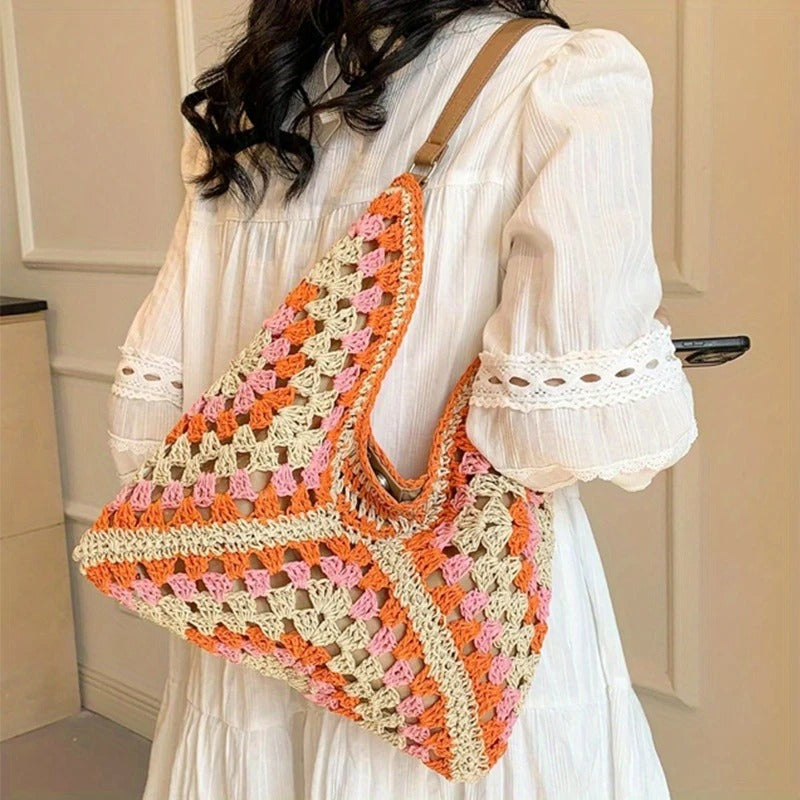 Luna I Crochet Tote Bag