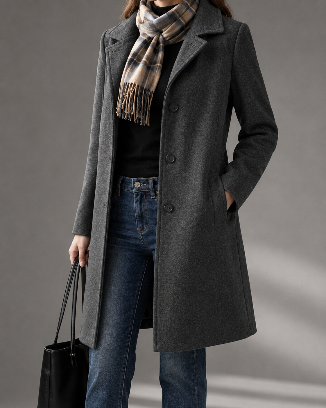 Clarisse I Retro Long Woolen Coat