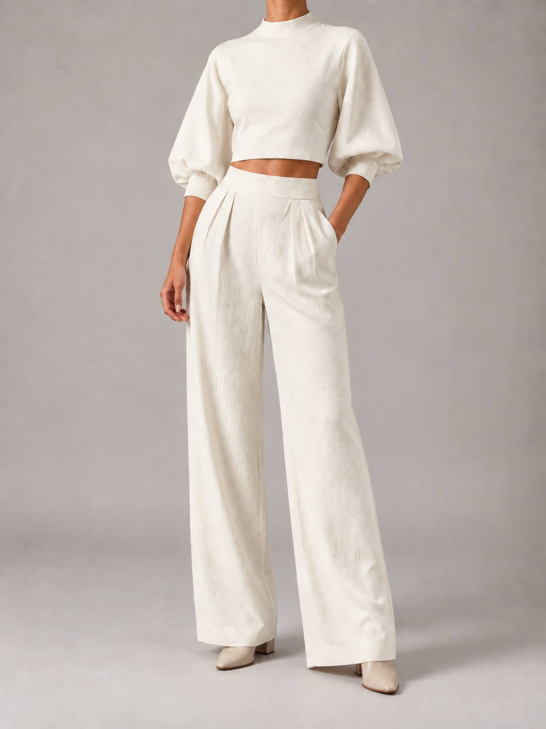 Avielle™ | Elegant Wide-Leg Two-Piece Set