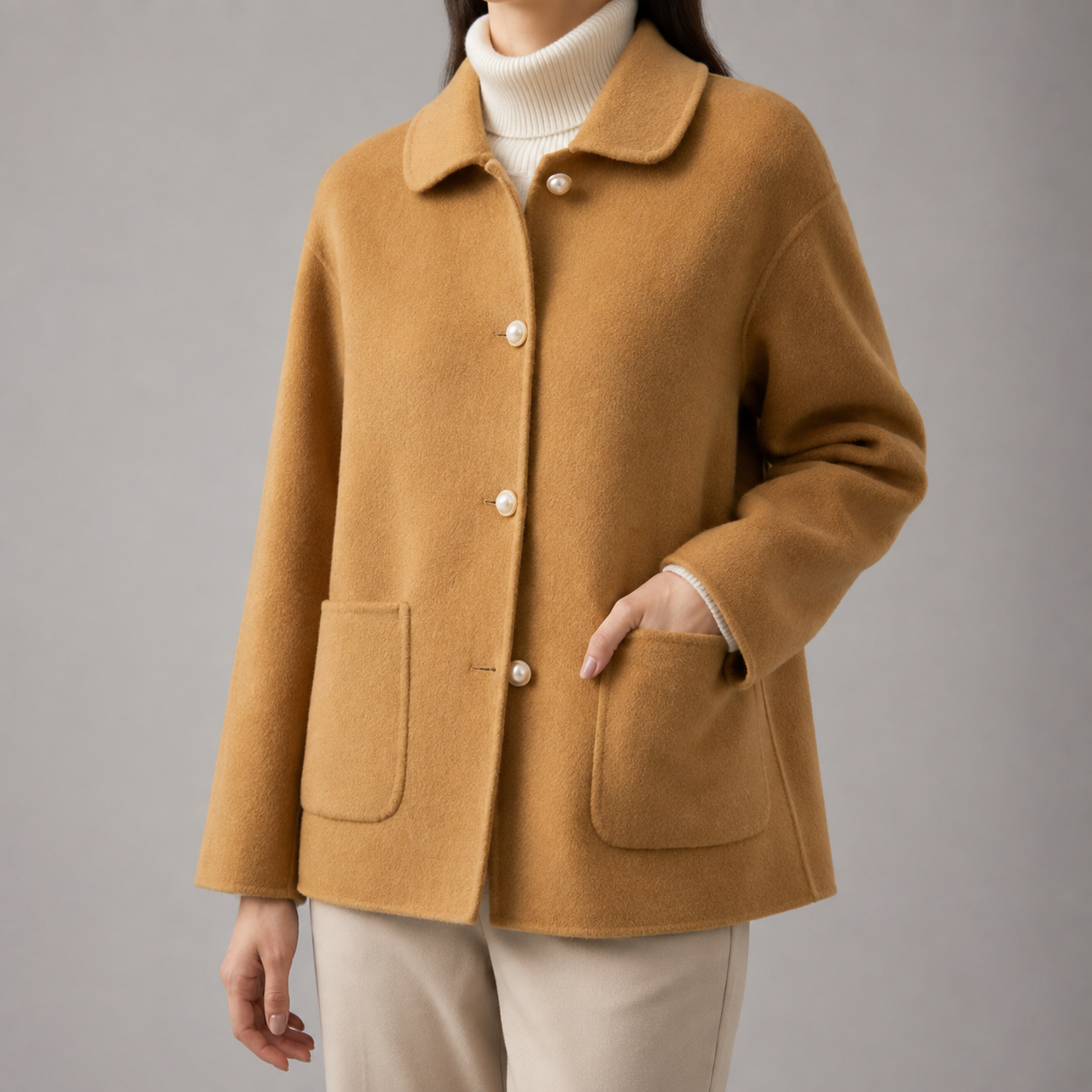 Vicky™ | Cashmere Button Coat
