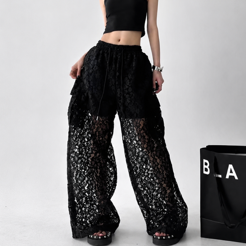 Maison I Lace Cargo Pants