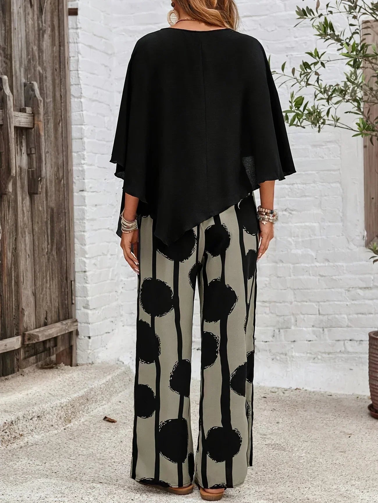 Kalliope I Comfortable Elastic Waist Two-Piece Set