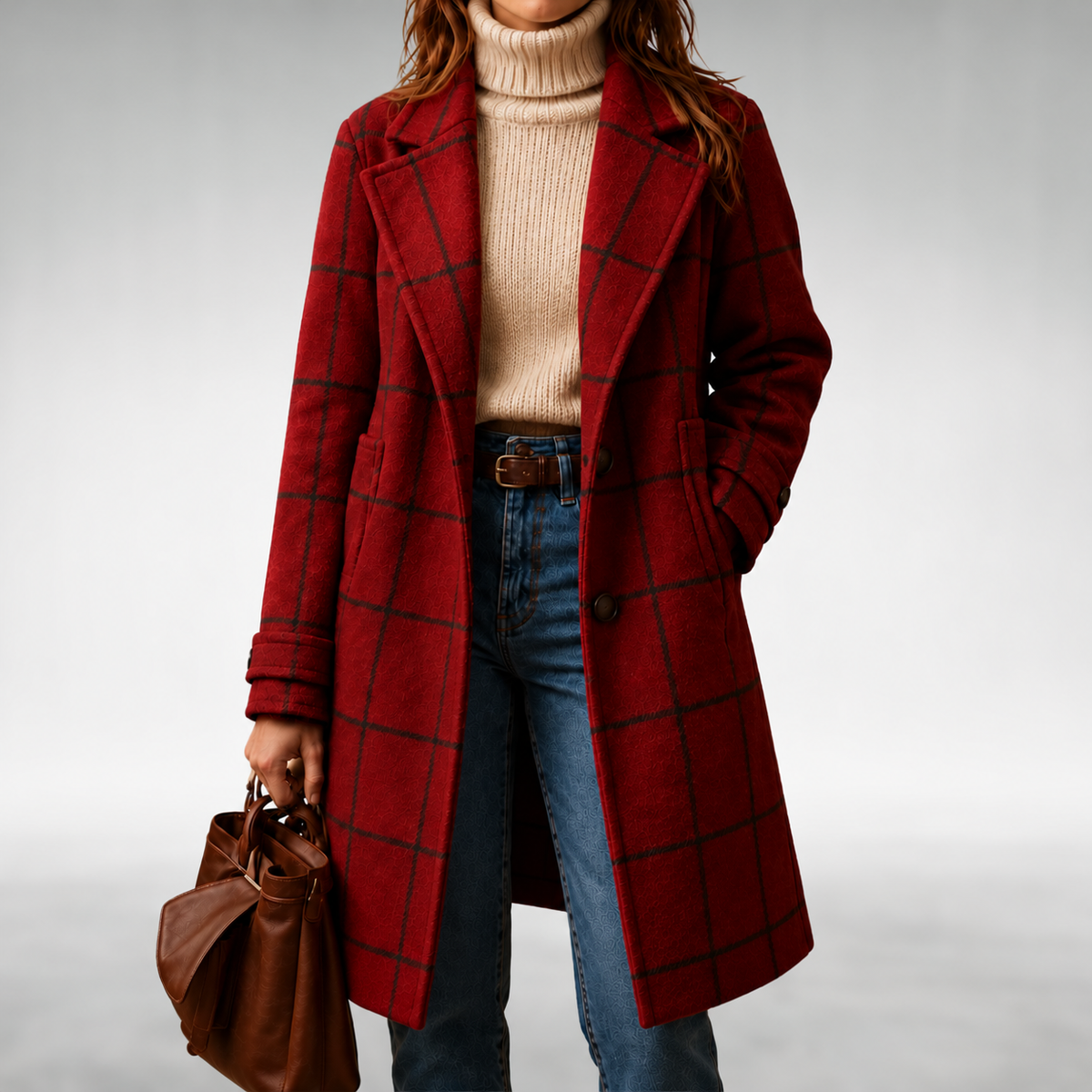 Lauren I Classic Checkered Coat