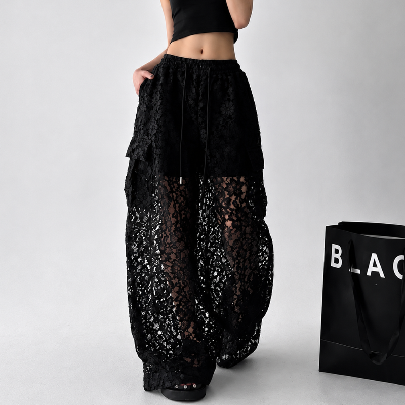 Maison I Lace Cargo Pants