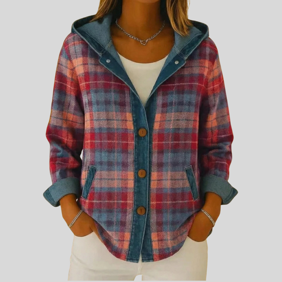 Kellaway™ | Hooded Plaid Shacket