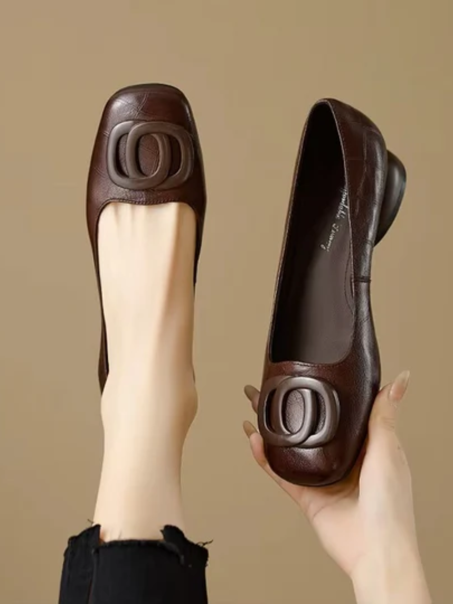 Opium I Leather Flats