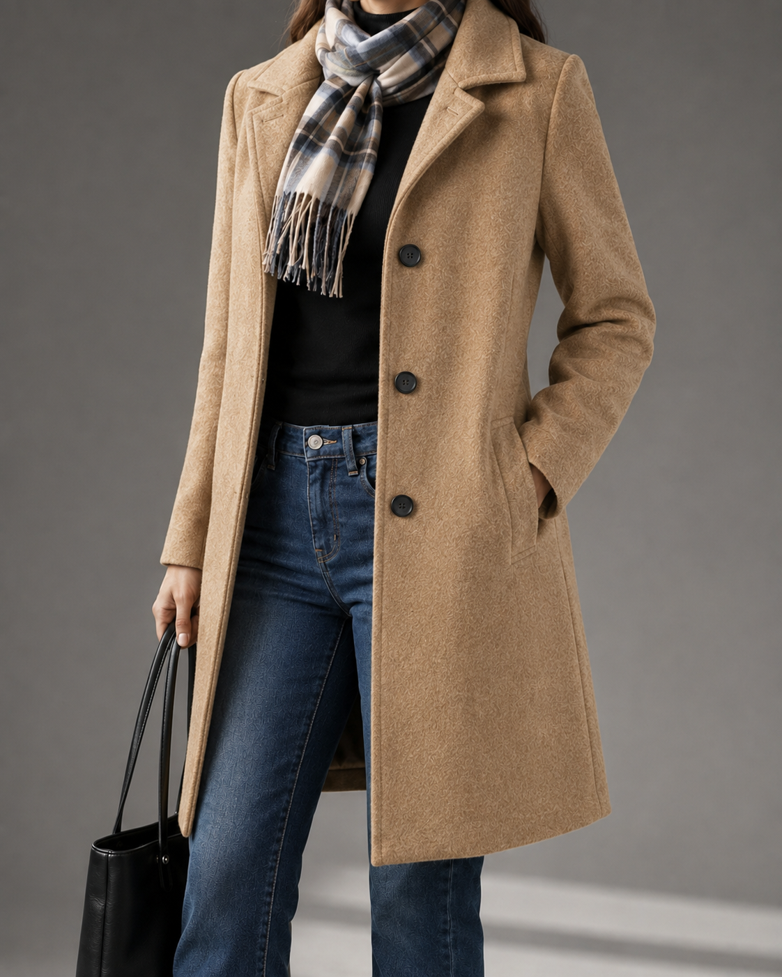 Clarisse I Retro Long Woolen Coat