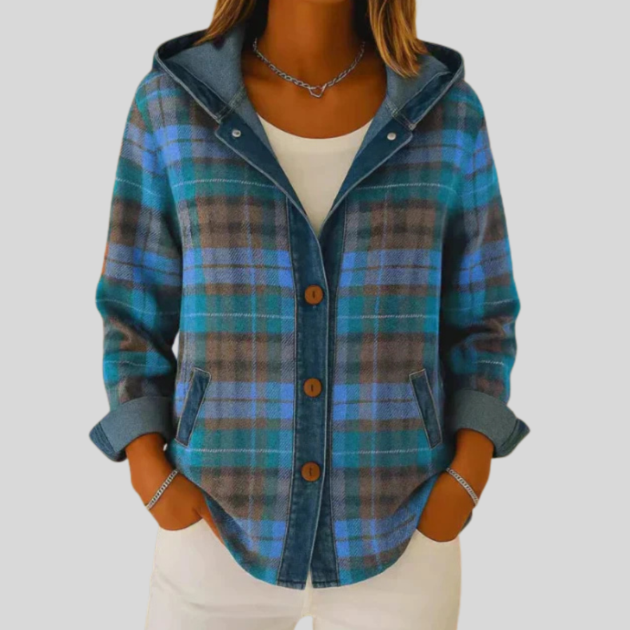 Hildred™ | Hooded Plaid Shacket