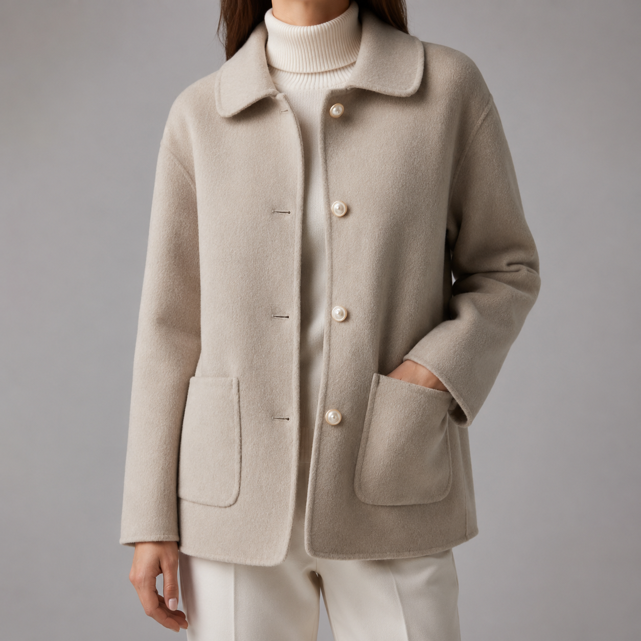 Vicky™ | Cashmere Button Coat