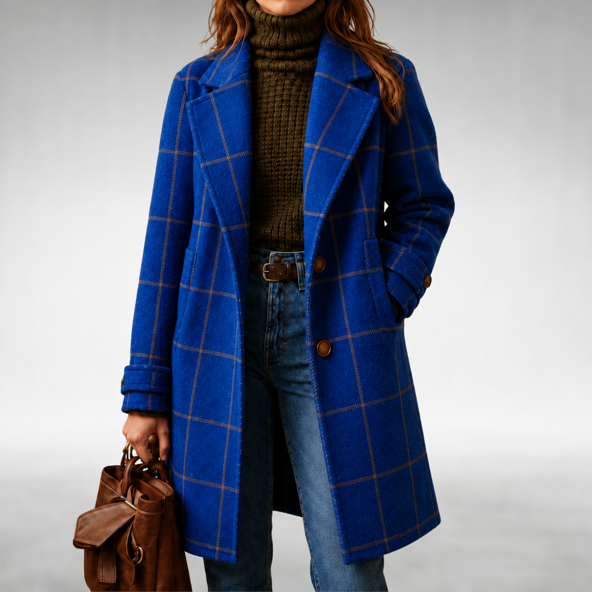 Lauren I Classic Checkered Coat