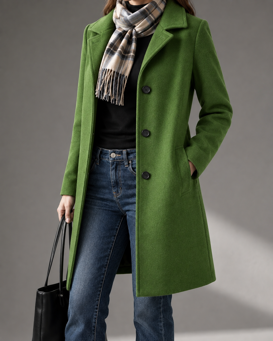 Clarisse I Retro Long Woolen Coat