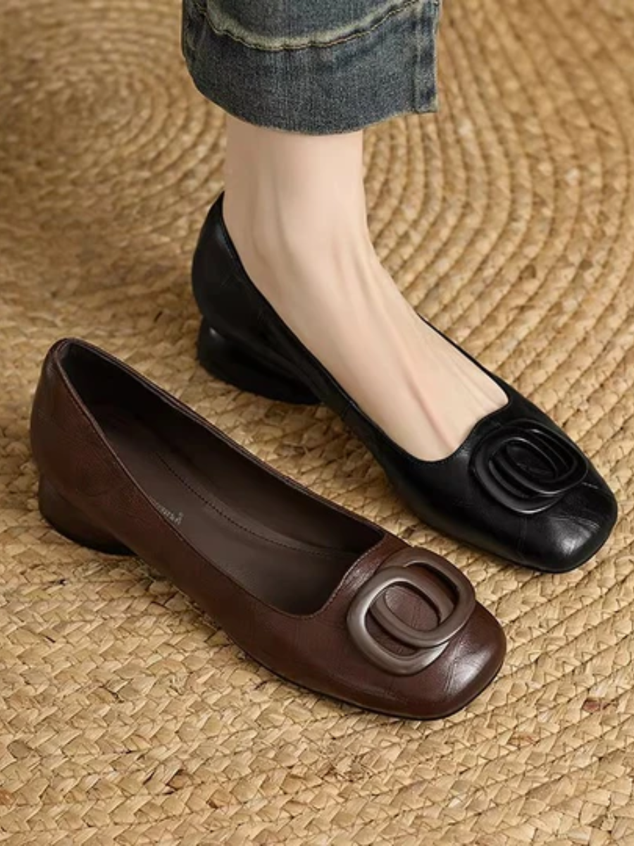 Opium I Leather Flats