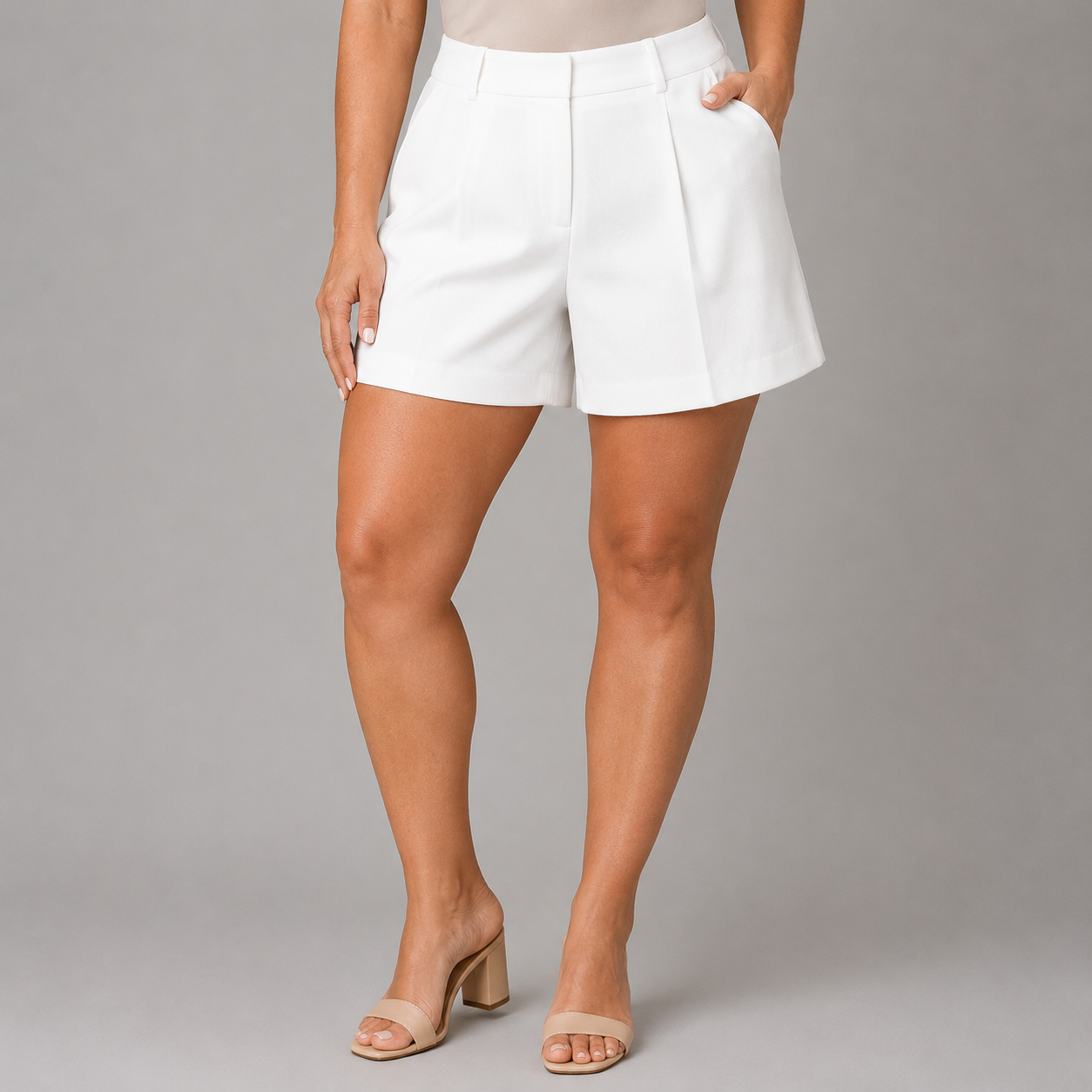 Olivia™ | Tailored High-Waist Shorts