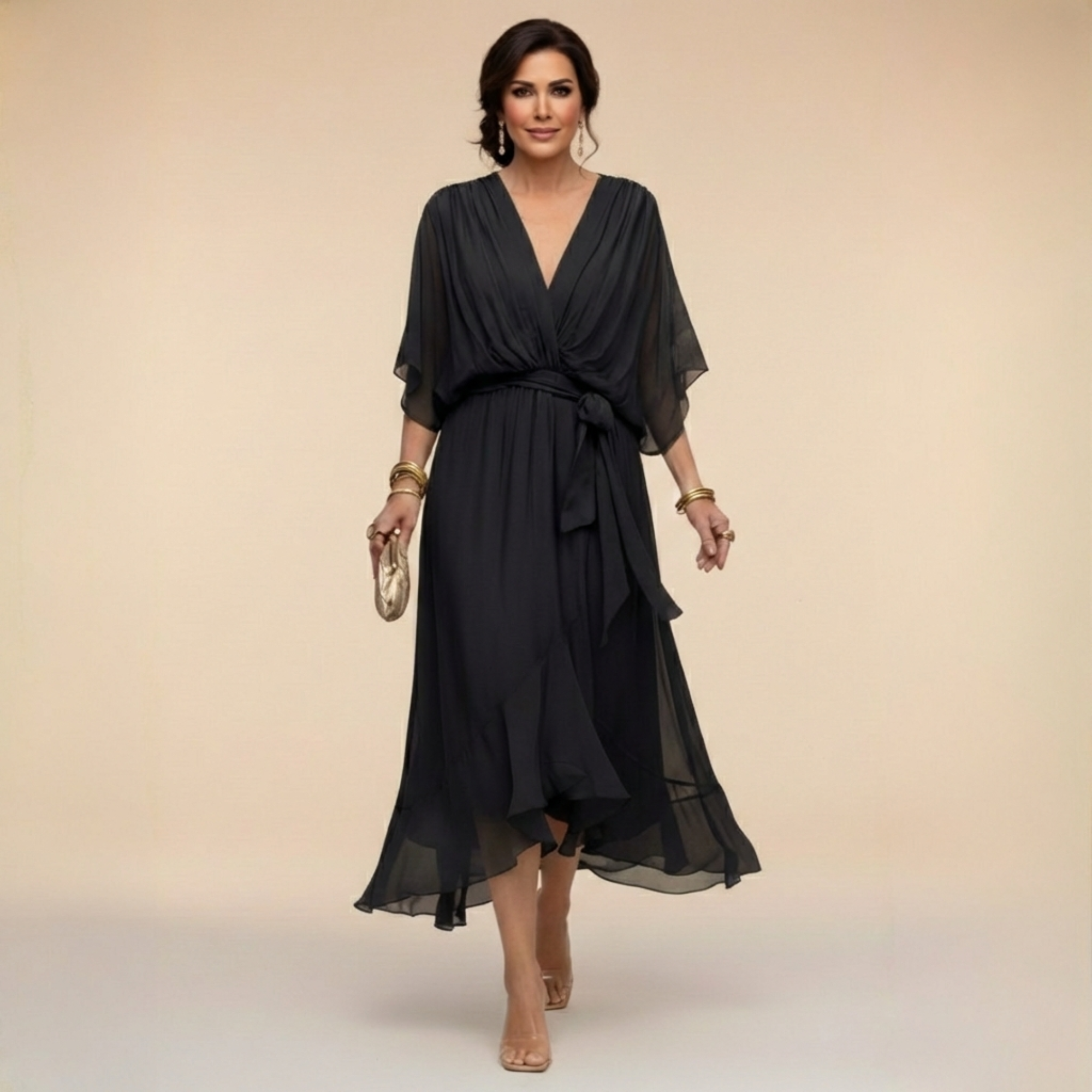 Clara | Wrap V-Neck Dress