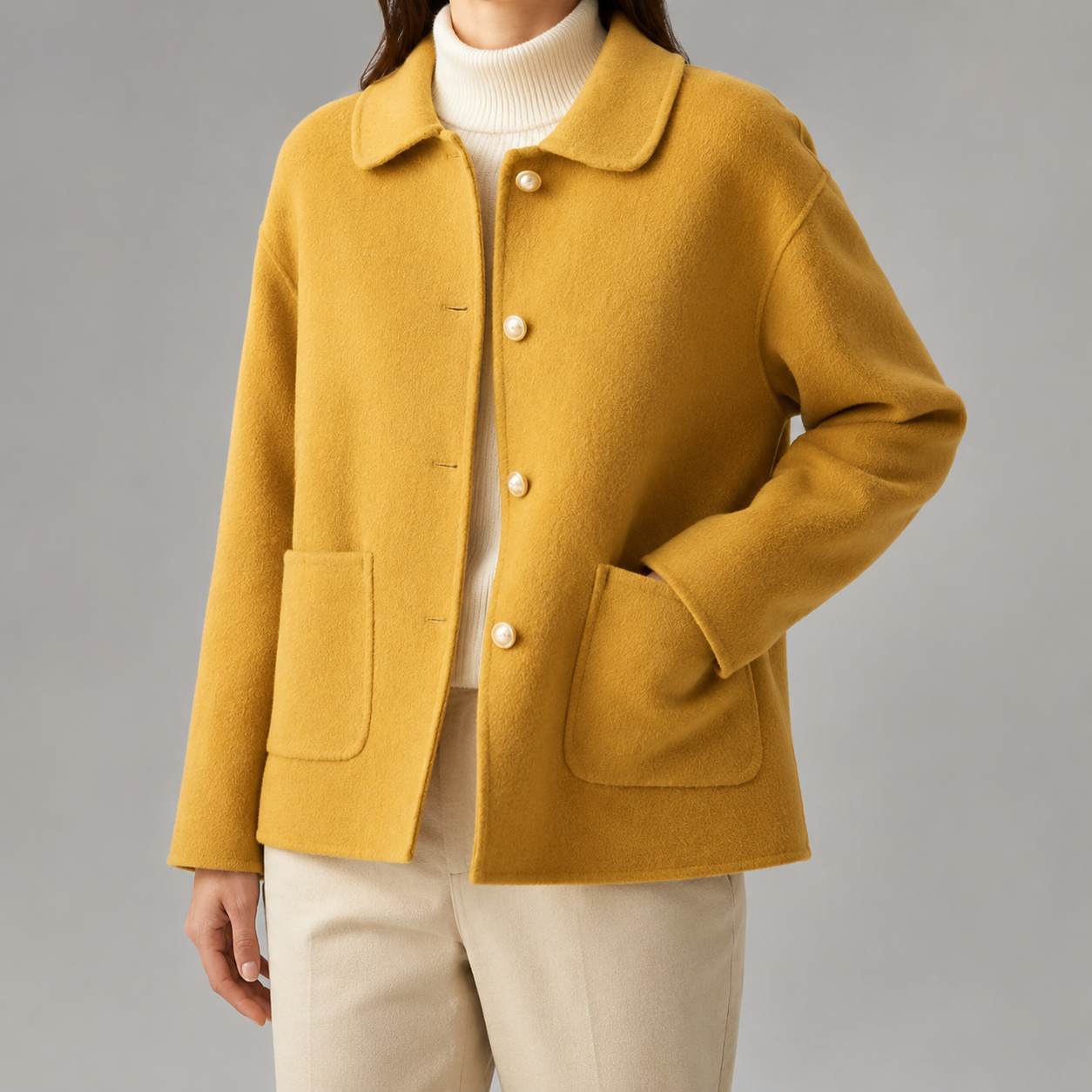 Vicky™ | Cashmere Button Coat