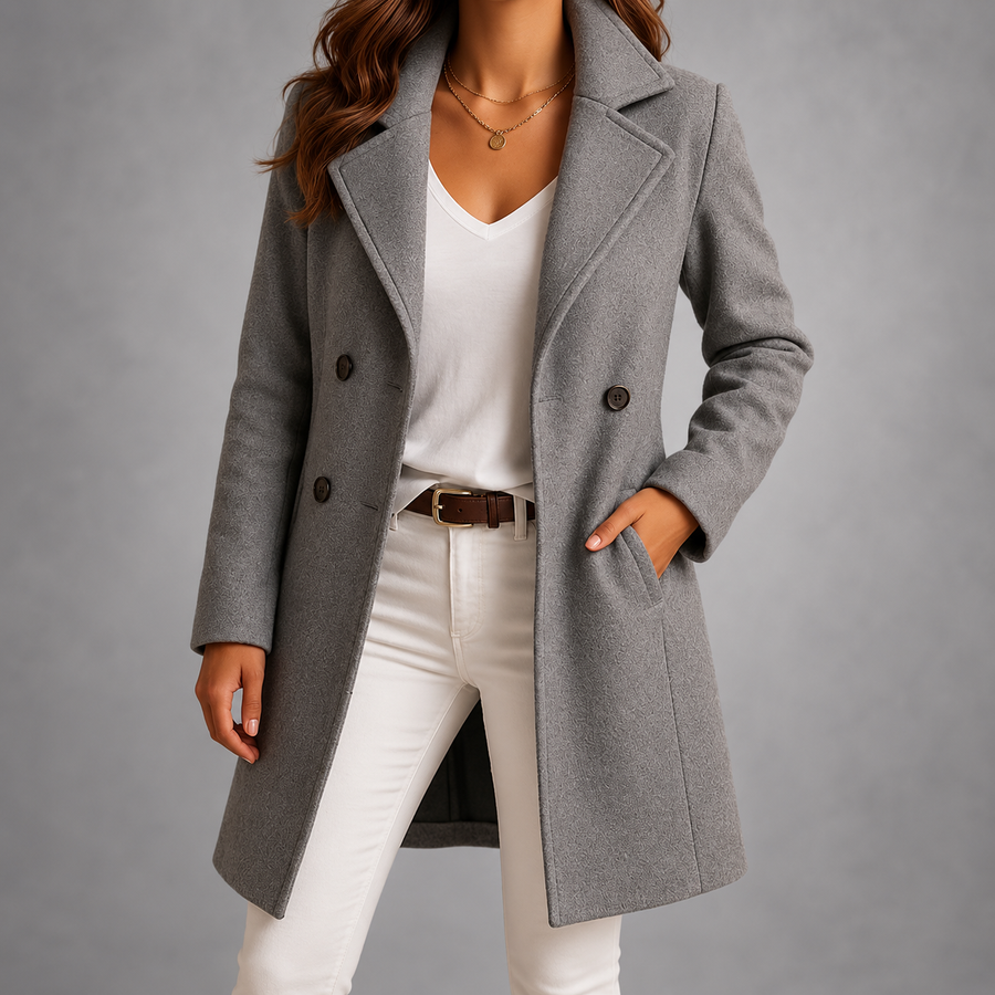 Blanche | Tailored Notch-Lapel Long Coat