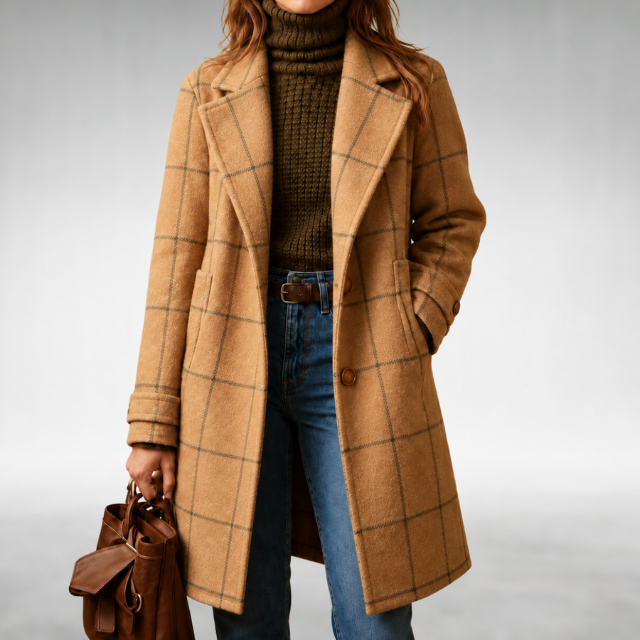 Lauren I Classic Checkered Coat