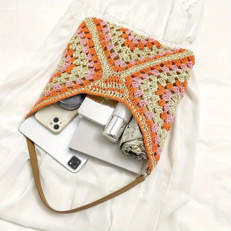 Luna I Crochet Tote Bag
