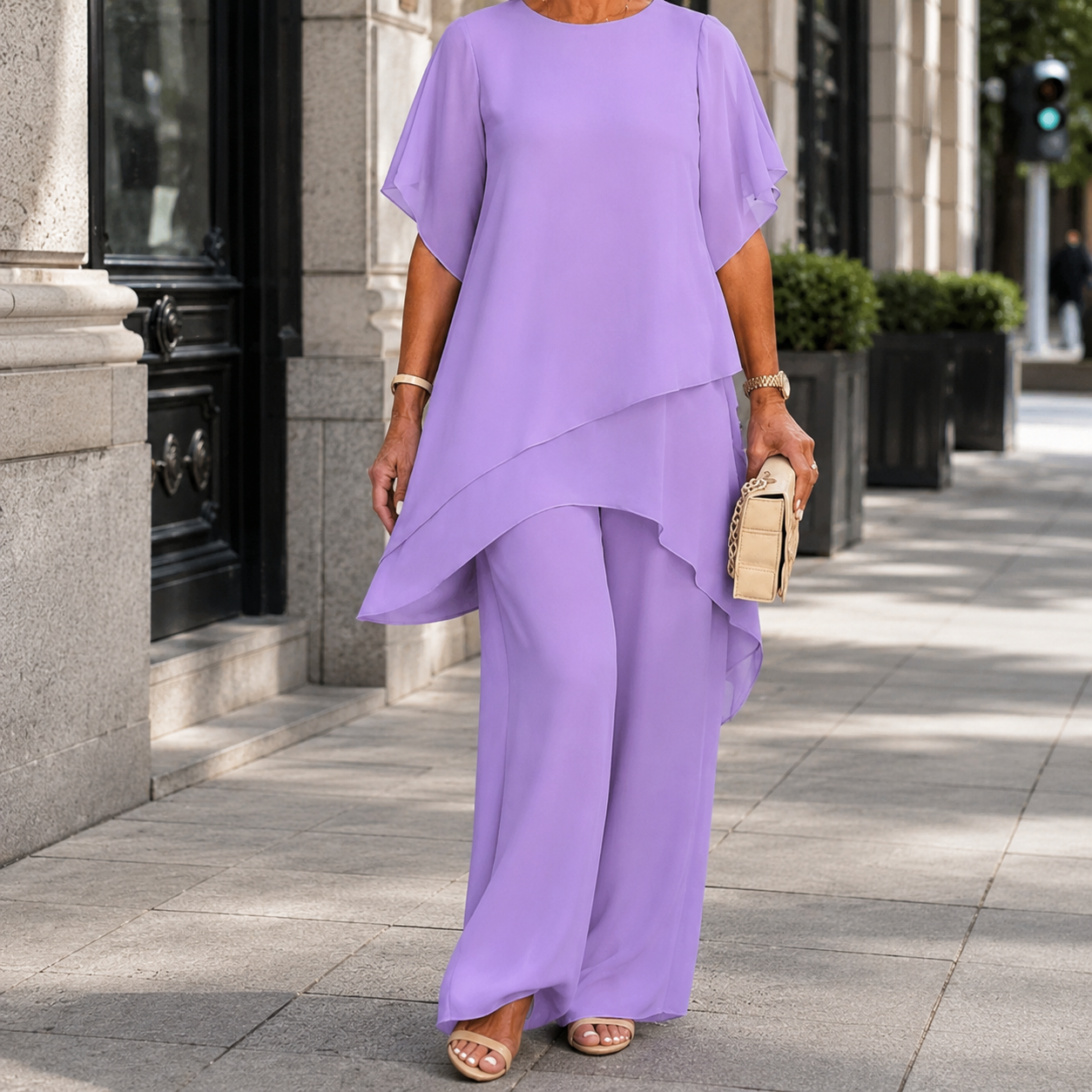 Beverly™ | Elegant Asymmetrical Two Piece Set