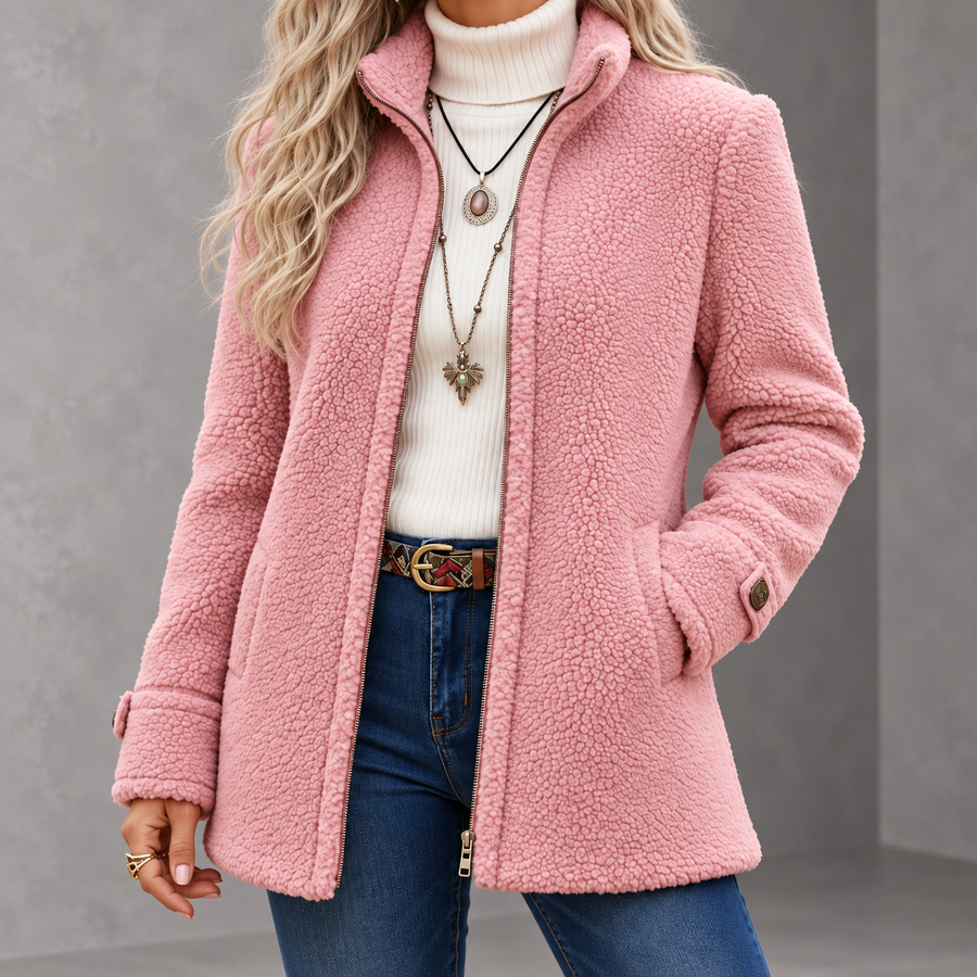 Judith | Cozy Stand-Collar Full-Zip Jacket