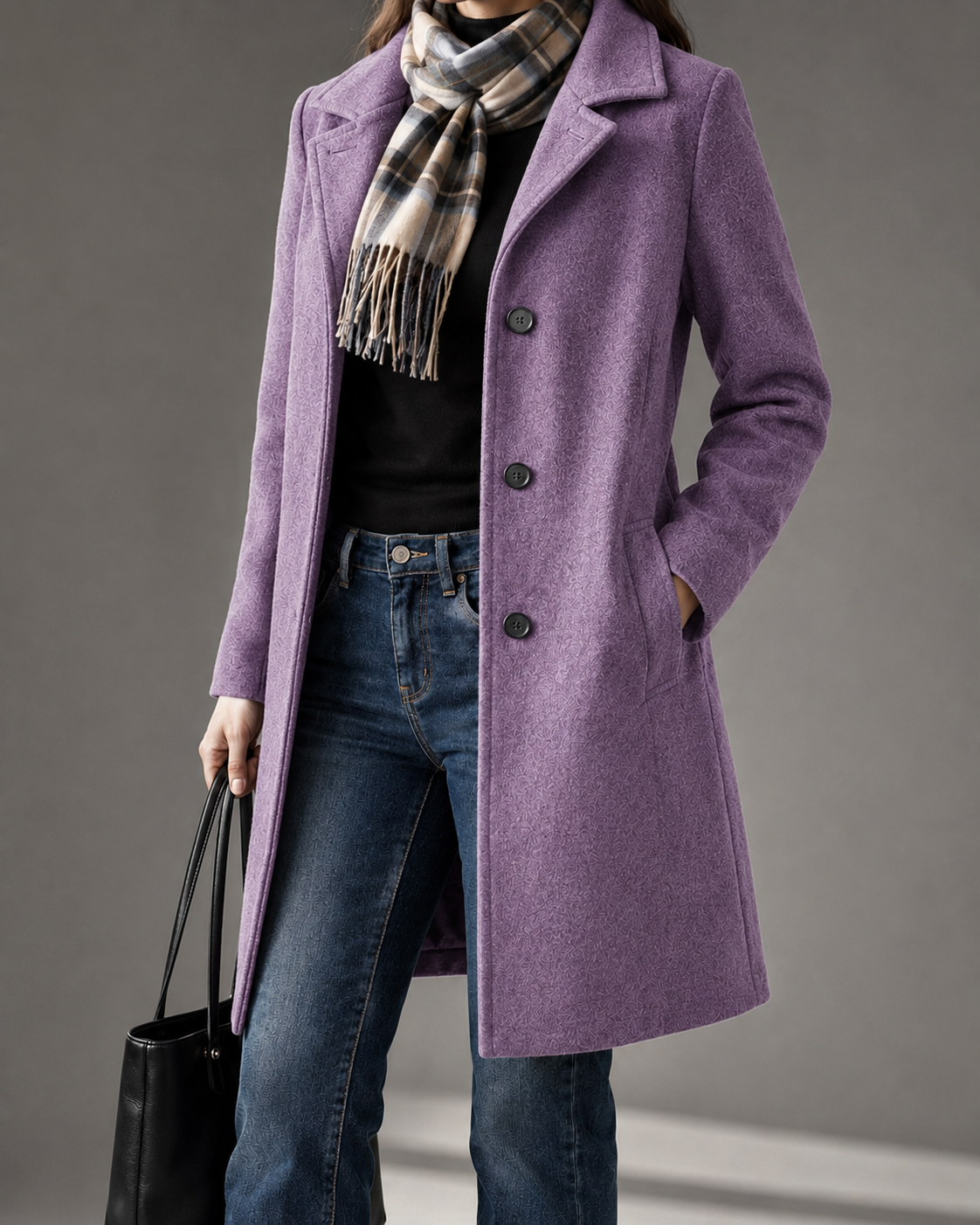 Clarisse I Retro Long Woolen Coat