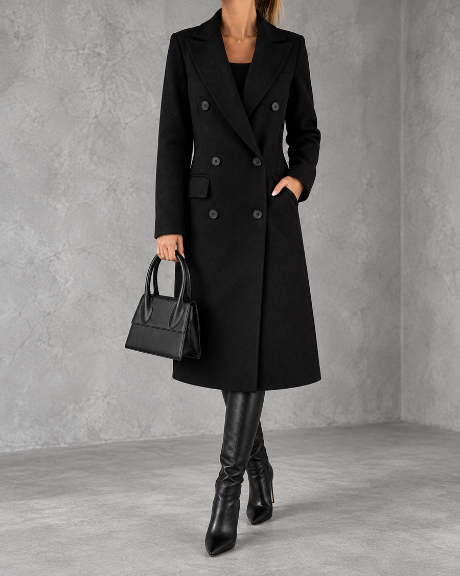 Emeline | Double-Breasted Longline Overcoat