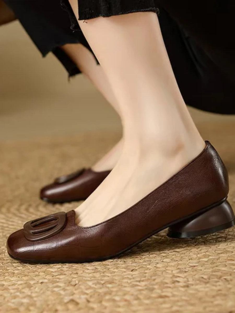 Opium I Leather Flats