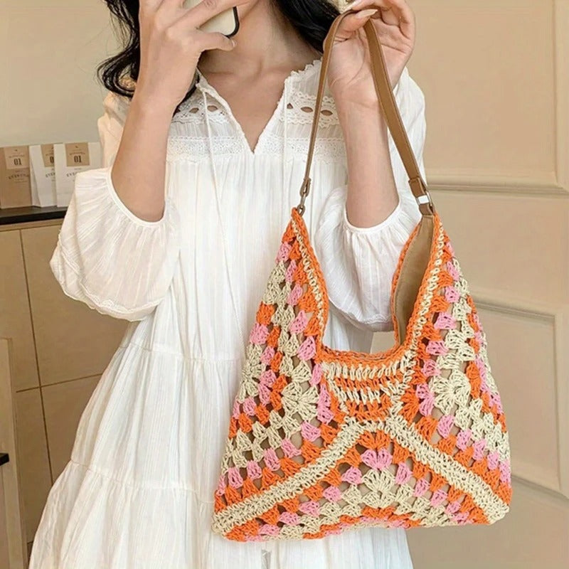 Luna I Crochet Tote Bag