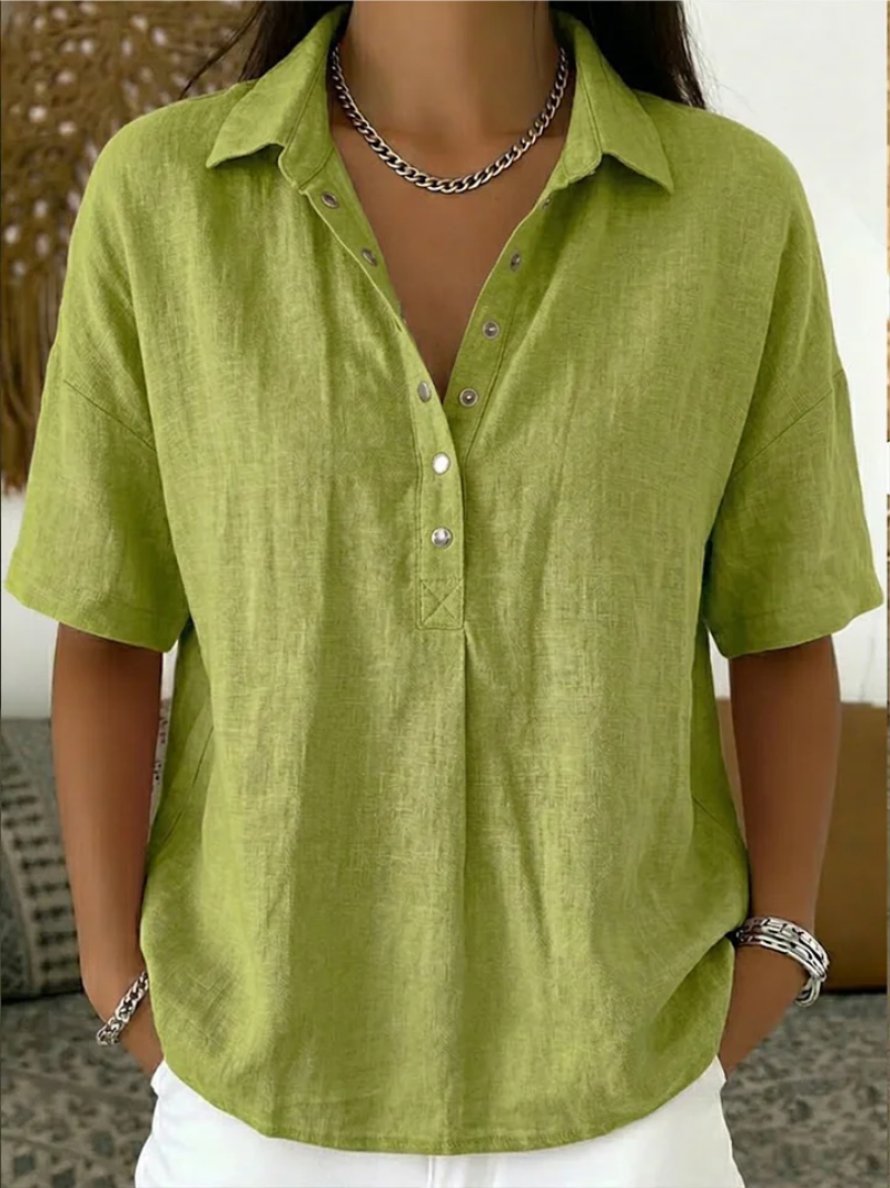 Amelia™ | Relaxed Collared Blouse