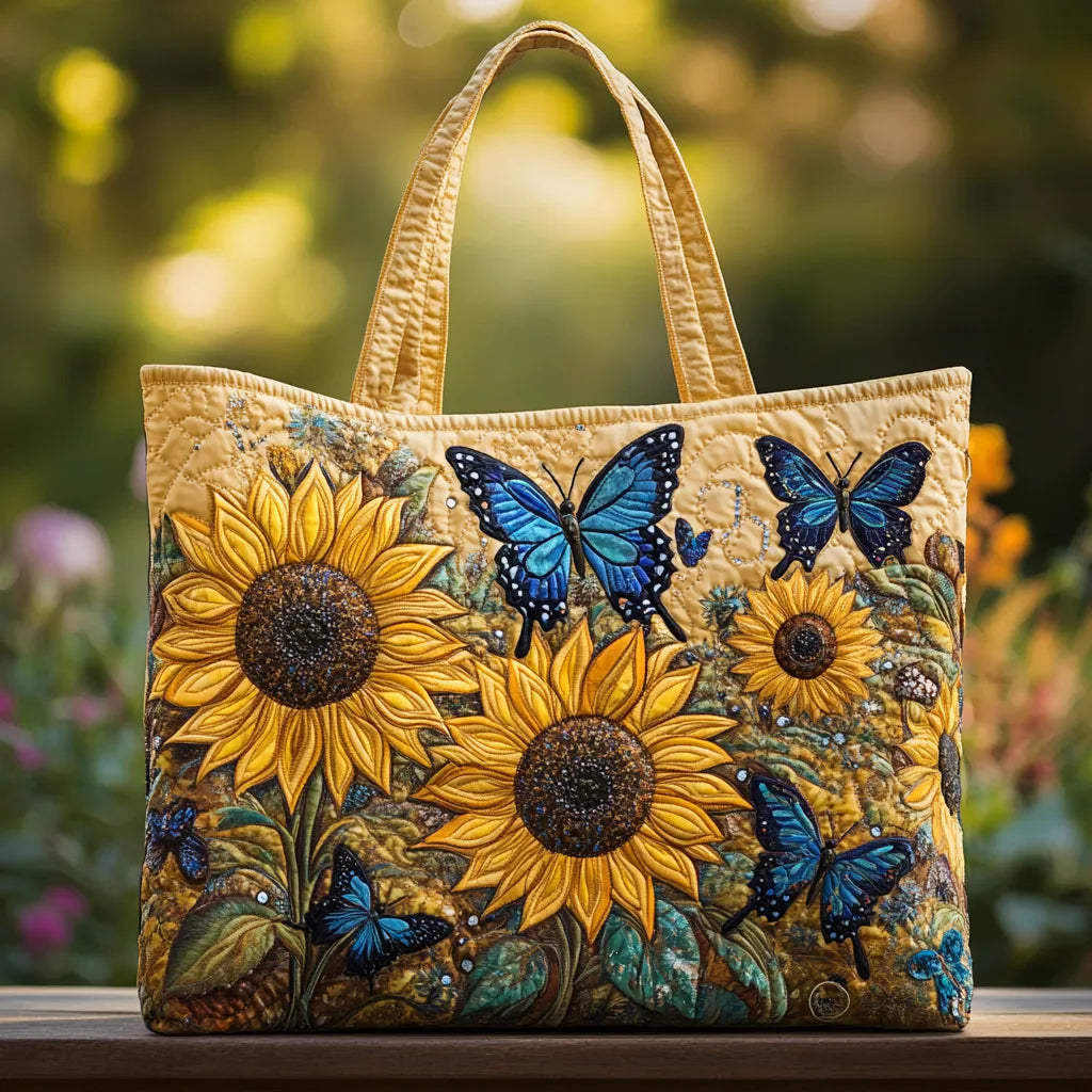 Artisan Bag – Sunflowers & Blue Butterflies