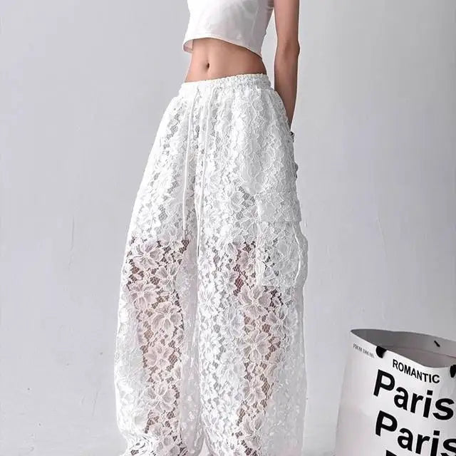 Maison I Lace Cargo Pants