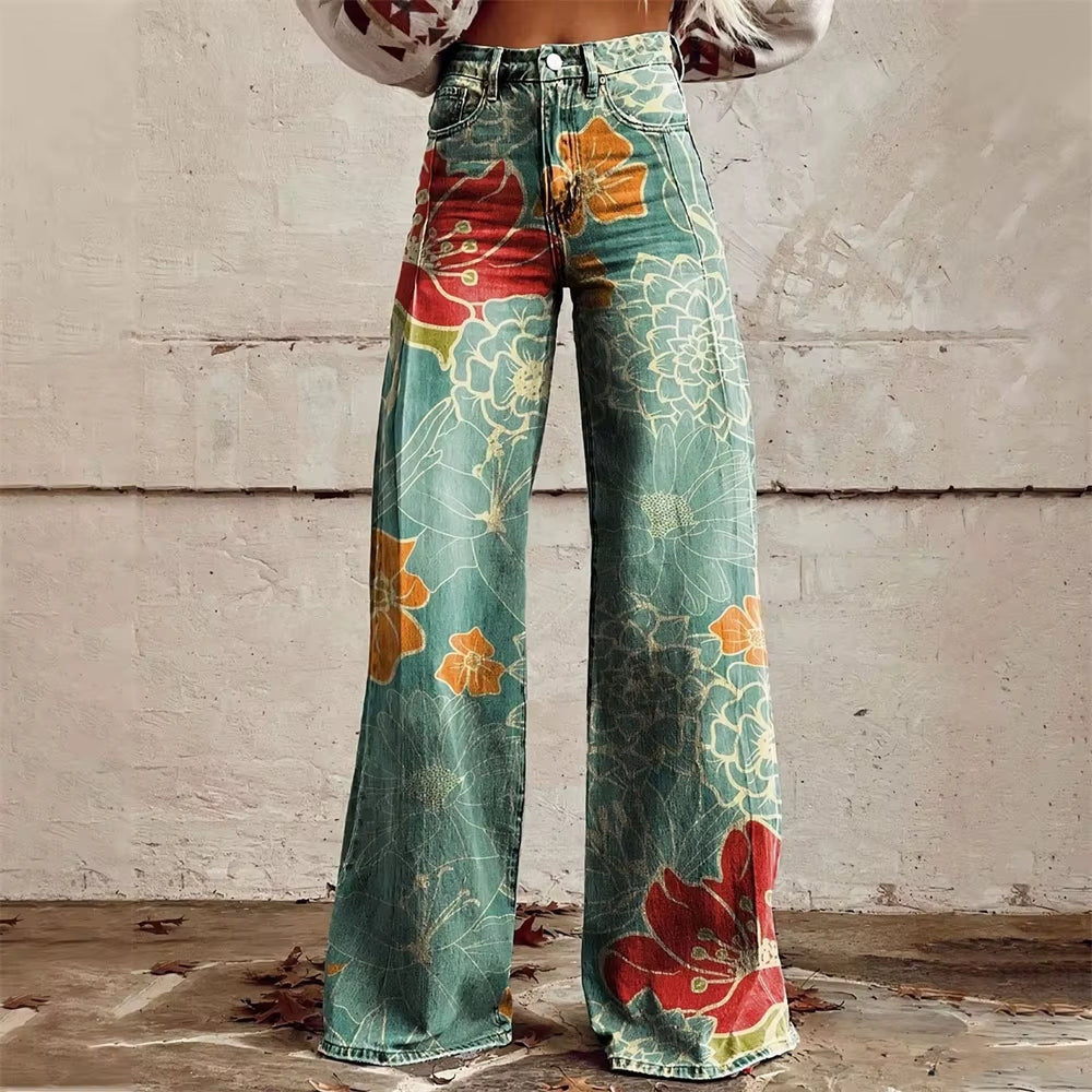 Stella™ | Artistic Wide-Leg Jeans