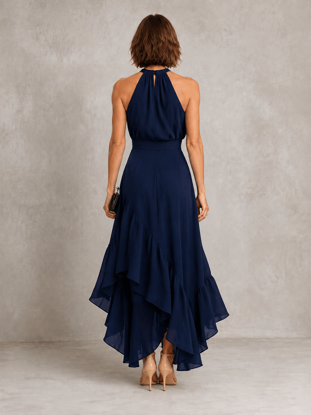 Chloe | Halter Ruffle Hem