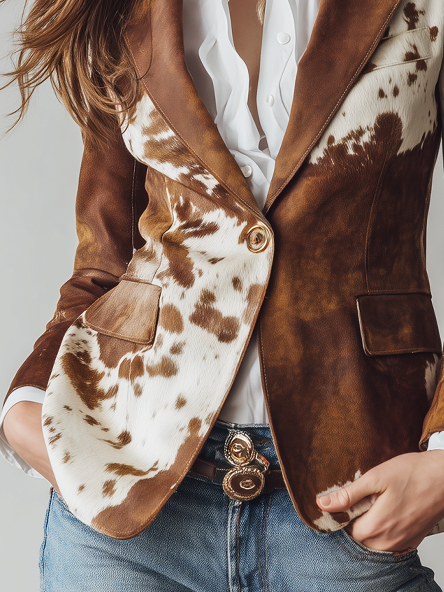 Dakota I Vintage Cow Blazer