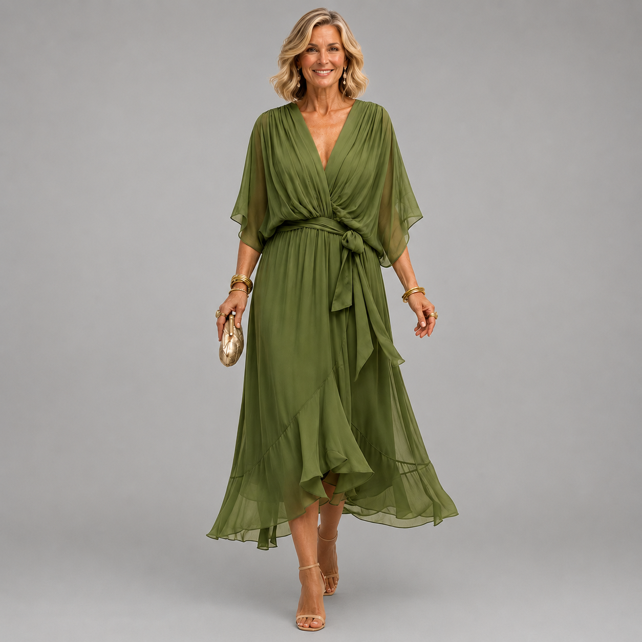 Clara | Wrap V-Neck Dress