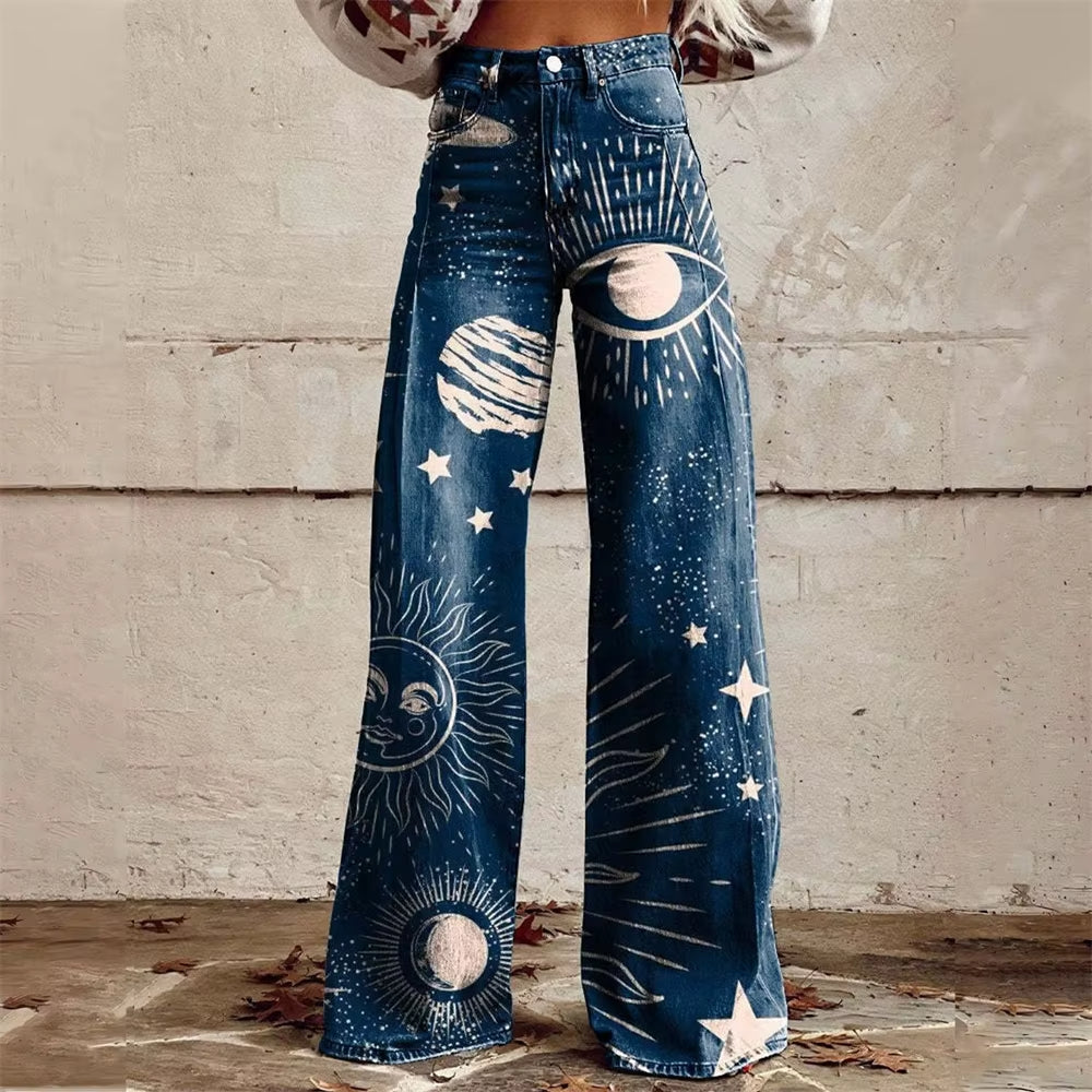 Stella™ | Artistic Wide-Leg Jeans