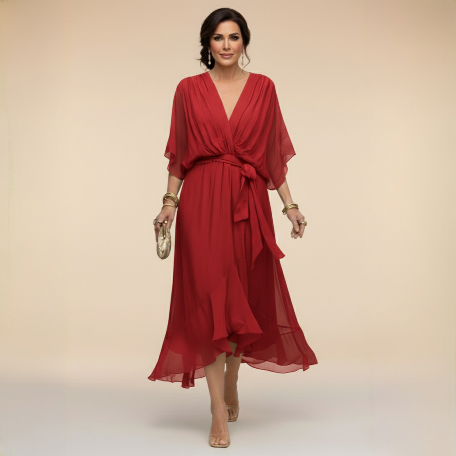 Clara | Wrap V-Neck Dress