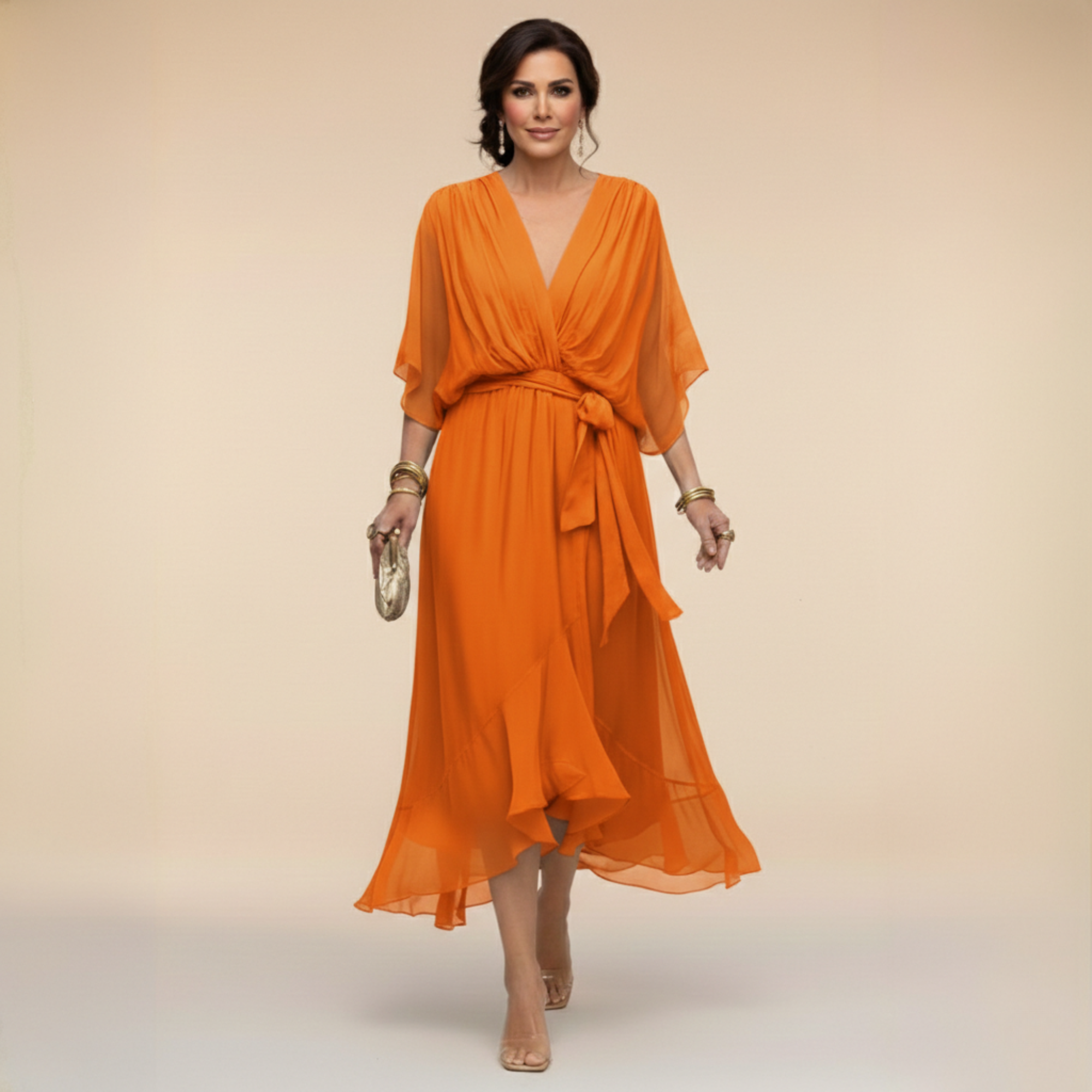 Clara | Wrap V-Neck Dress