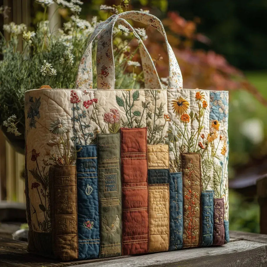 Artisan Bag – Books & Flowers