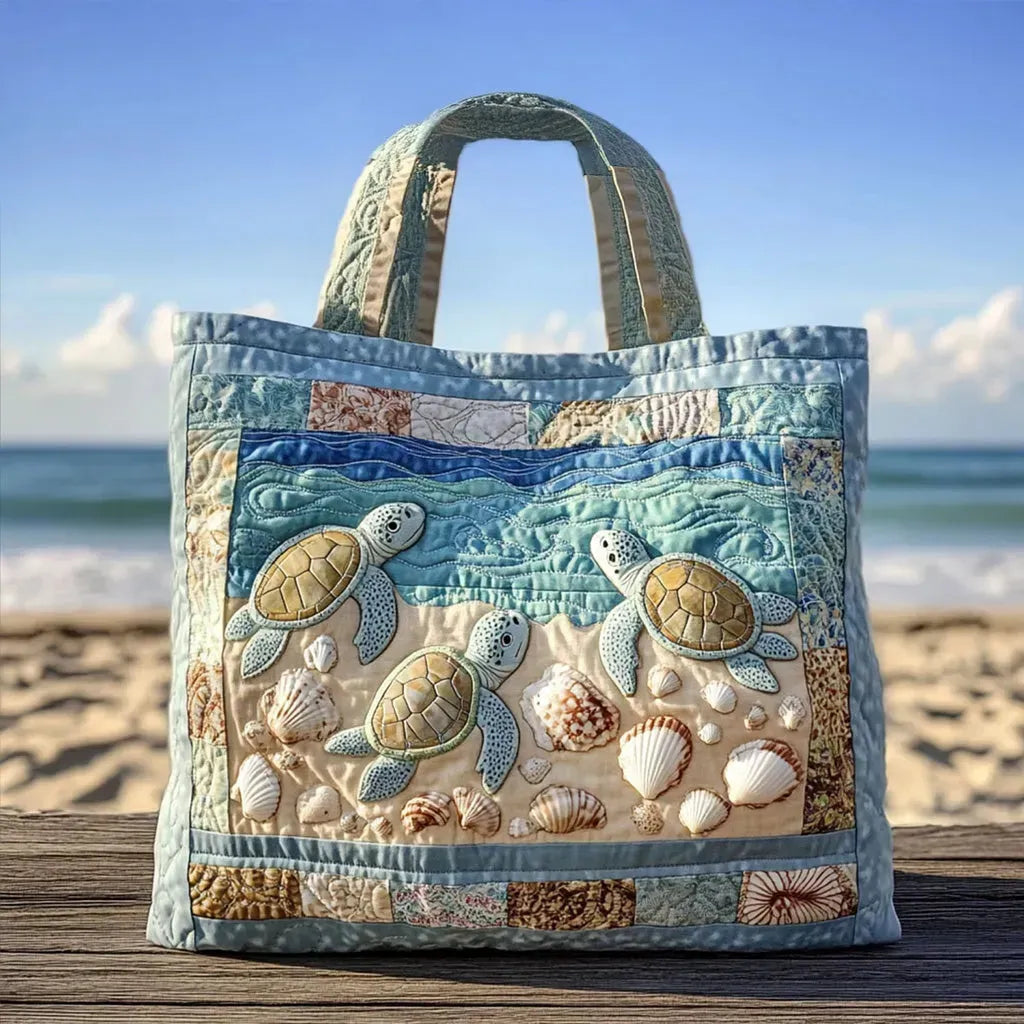 Borsa Artigianale Imbottita - Tartarughe Marine