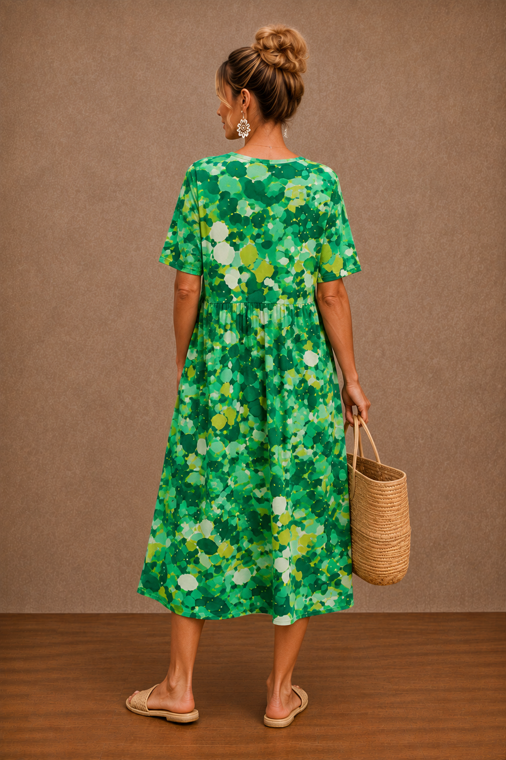 Hazel | Floral Midi Dress