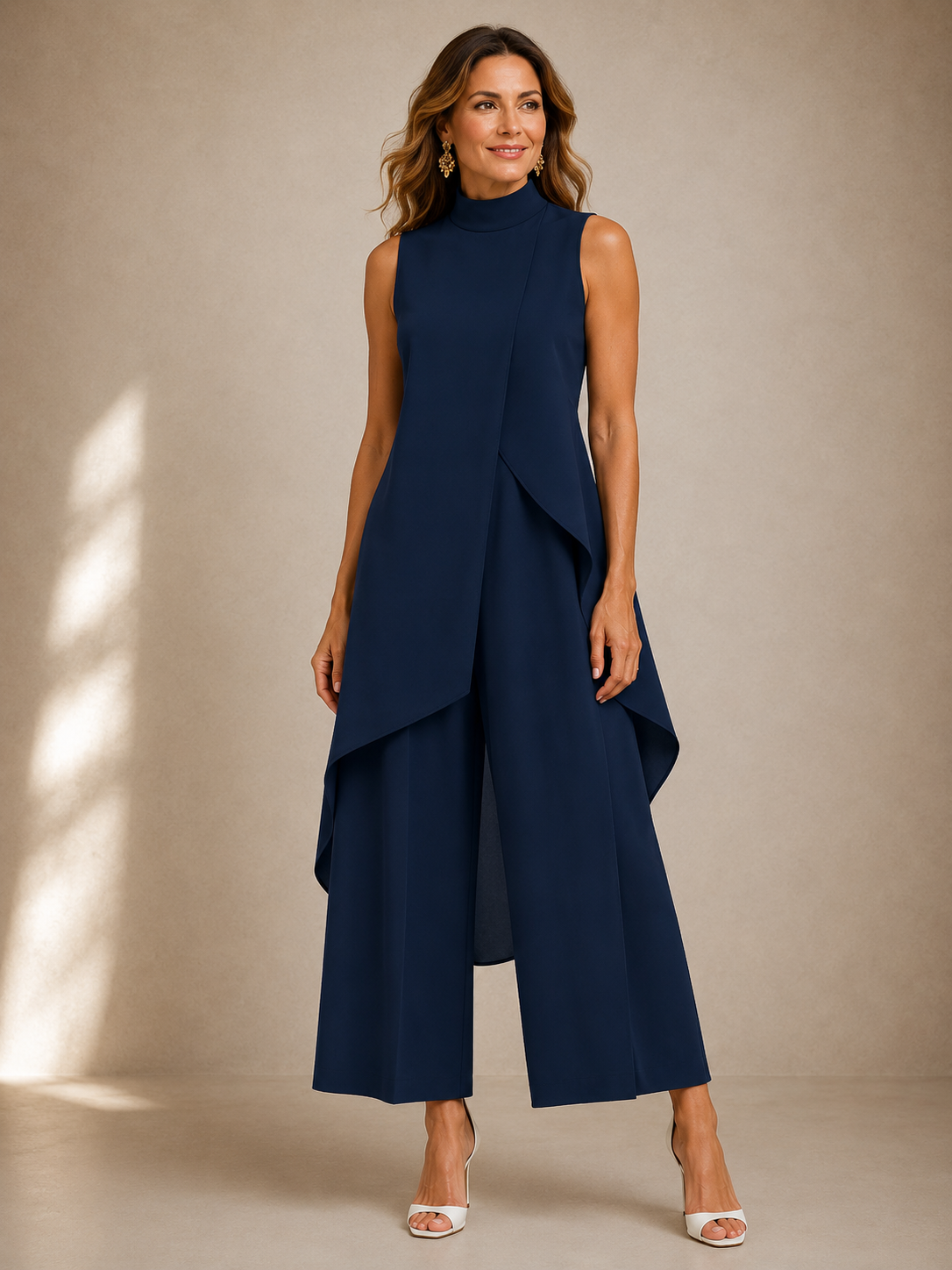 Ruby | Sculpted High-Neck Jumpsuit
