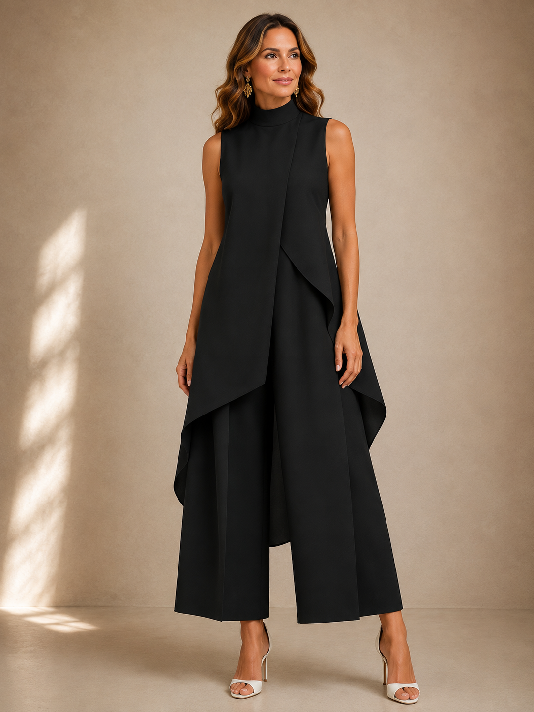 Ruby | Sculpted High-Neck Jumpsuit
