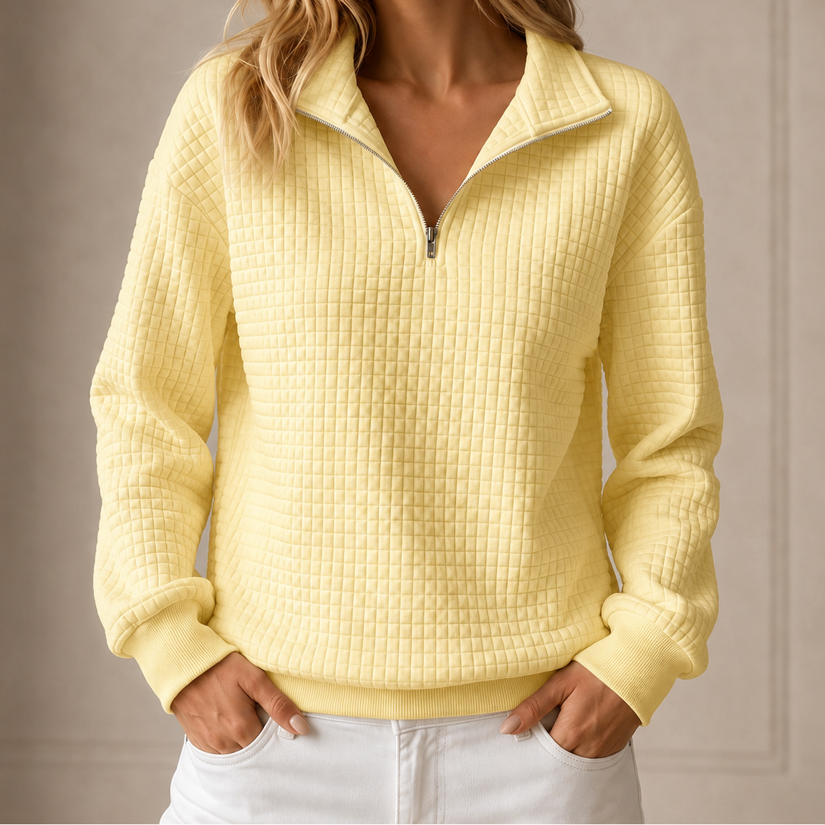 Waverly™ I Quilted Half-Zip Top