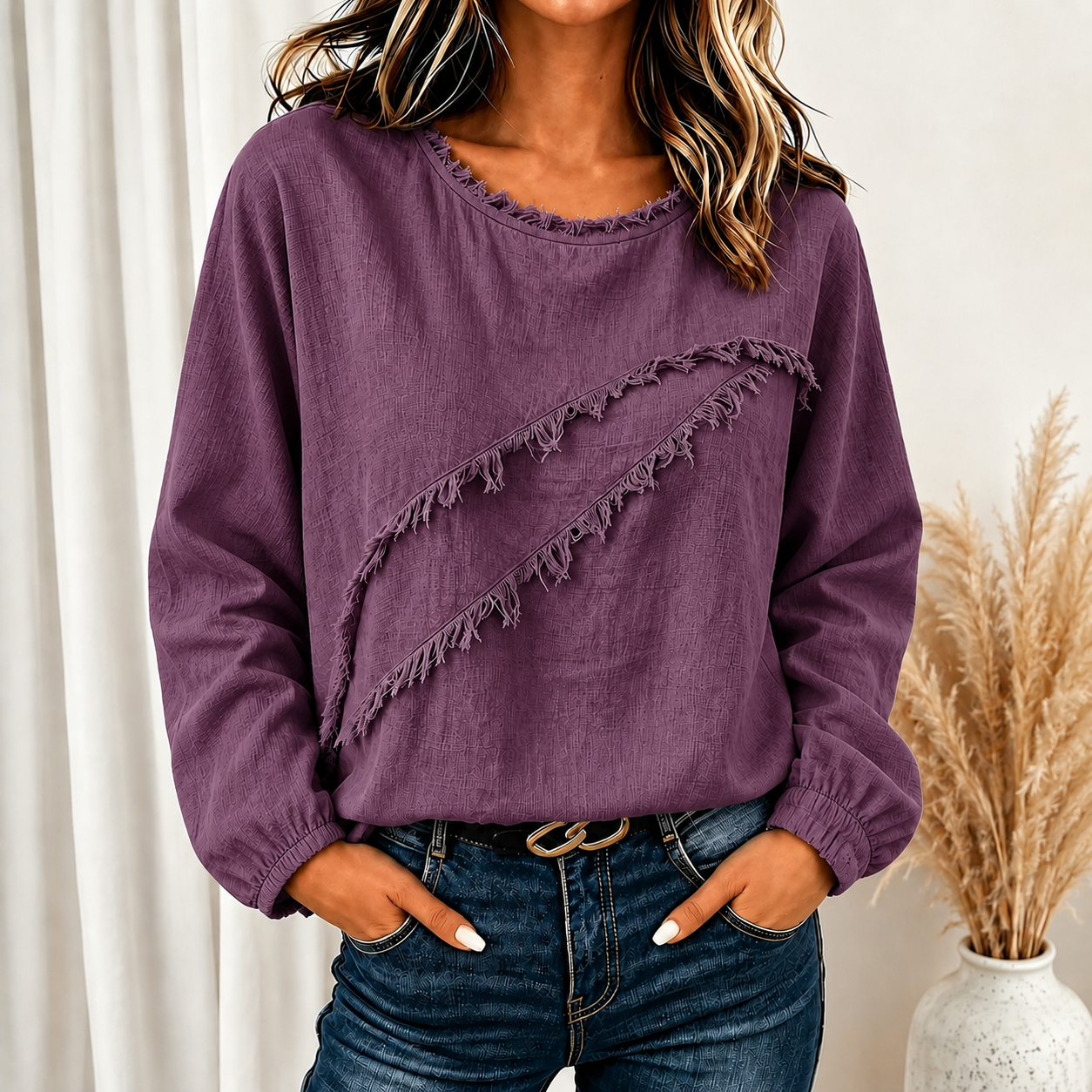 Briar™ Fringed Detail Blouse