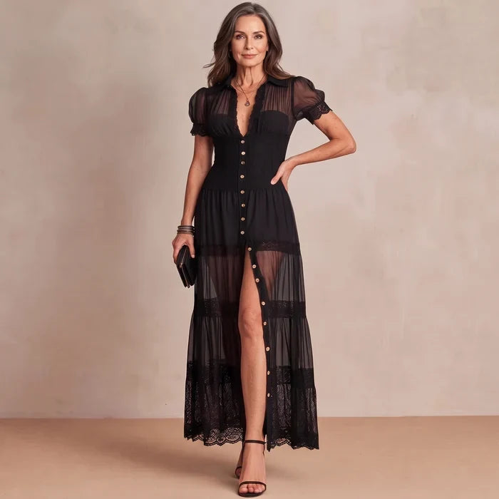 Sophia | Sheer Lace Maxi