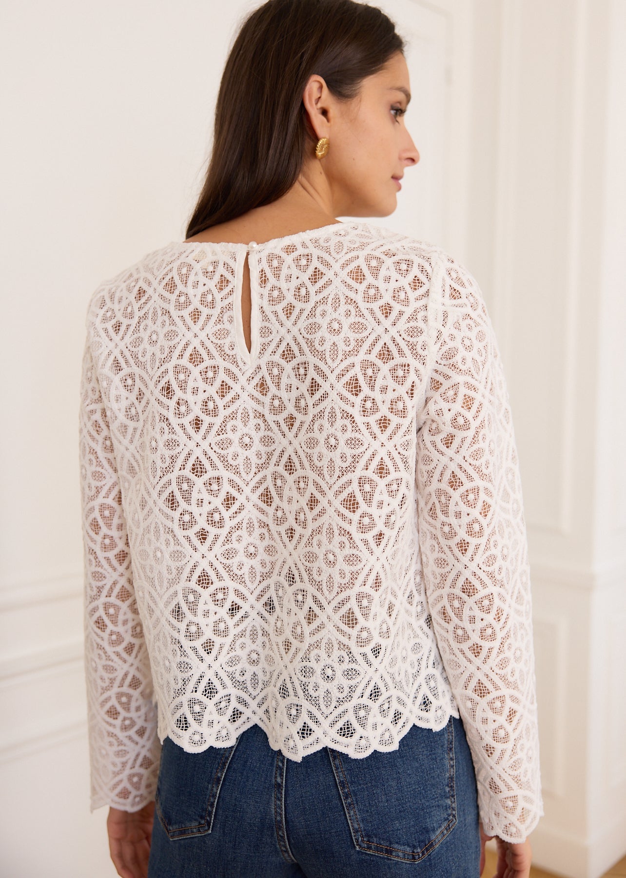 Emilia™ | Elegant Lace Blouse