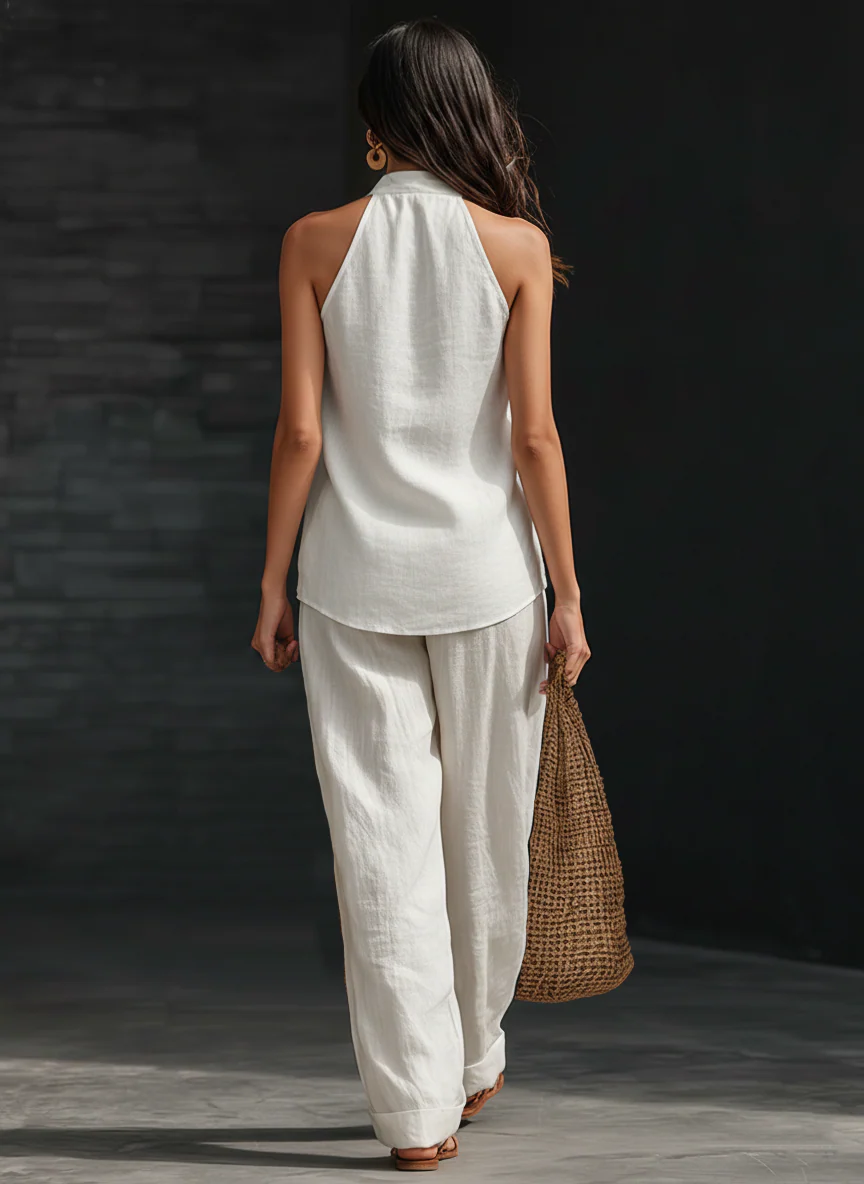 Zoe™ – Sleeveless Top and Wide Pants